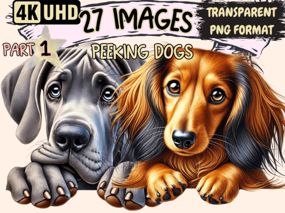 Download Peeking Dogs Clipart P1 - Dog Collection