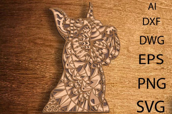Download Great Dane Dog Multilayer Svg/Zentangle - Dog Collection