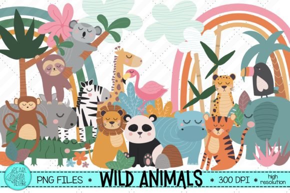 Download Wild Animal Clipart Bundle, Boho Animal - Wild animal Collection