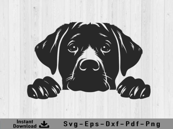Download Peeking Labrador Retriever Dog Svg File - Dog Collection