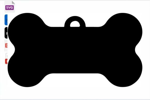 Download Bone Shaped Dog Tag SVG File for - Dog Collection