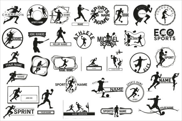 Download Dynamic Sports Name Wall Art Design - Premium Resources
