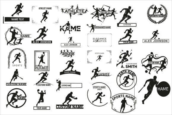 Download Dynamic Sports Name Wall Art Design - Premium Resources