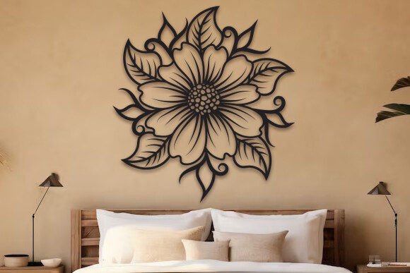 Download Dogwood Flower Wall Art Laser Cut SVG - Dog Collection