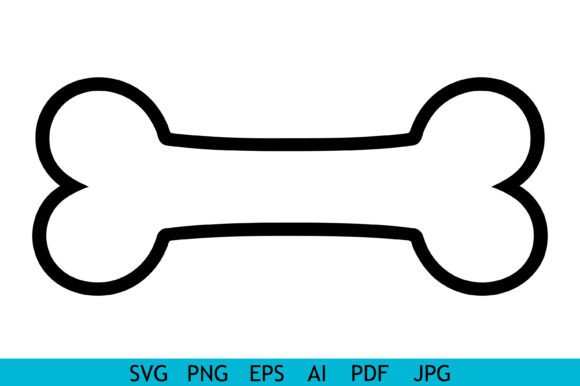 Download Dog Bone Outline Icon Vector - Dog Collection