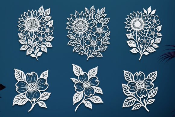 Download Dogwood Flower Wall Art Laser Cut Bundle - Dog Collection
