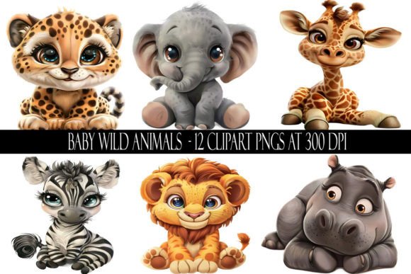 Download Baby Wild Animal Clipart - Wild animal Collection